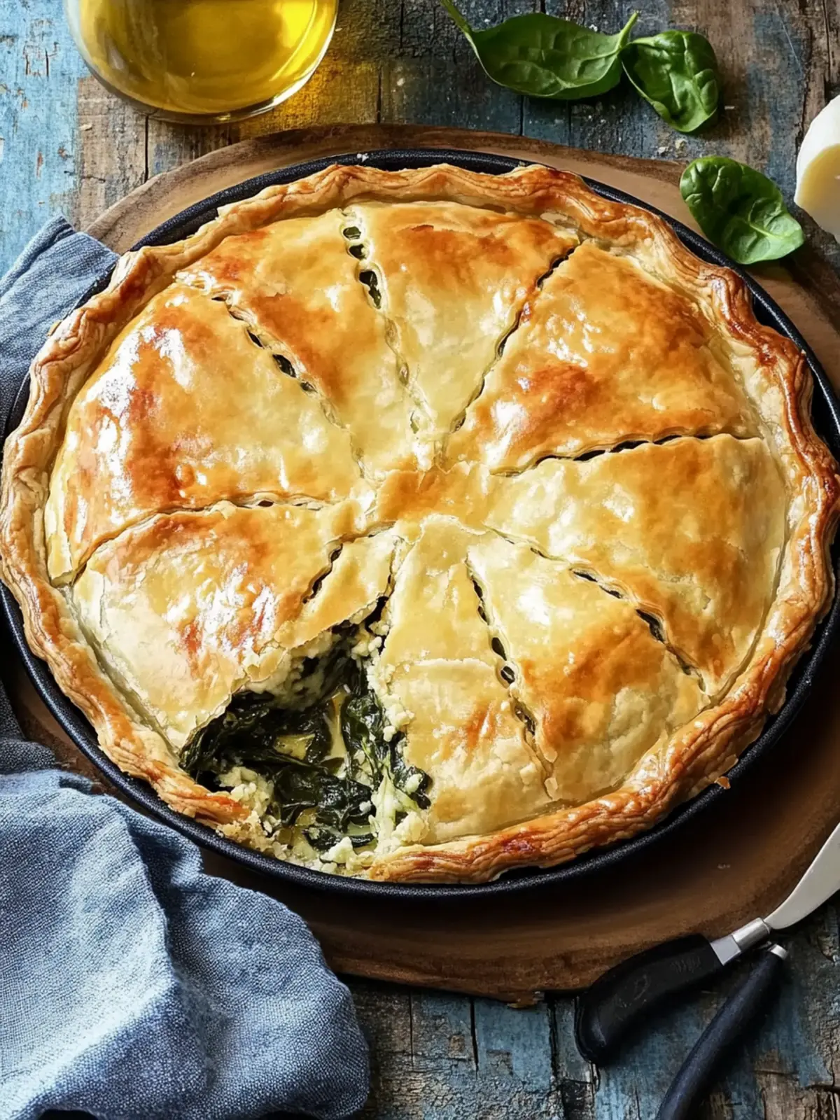 Savory Greek Cheese & Spinach Pie That Everyone Will Love 2 Greek Cheese & Spinach Pie