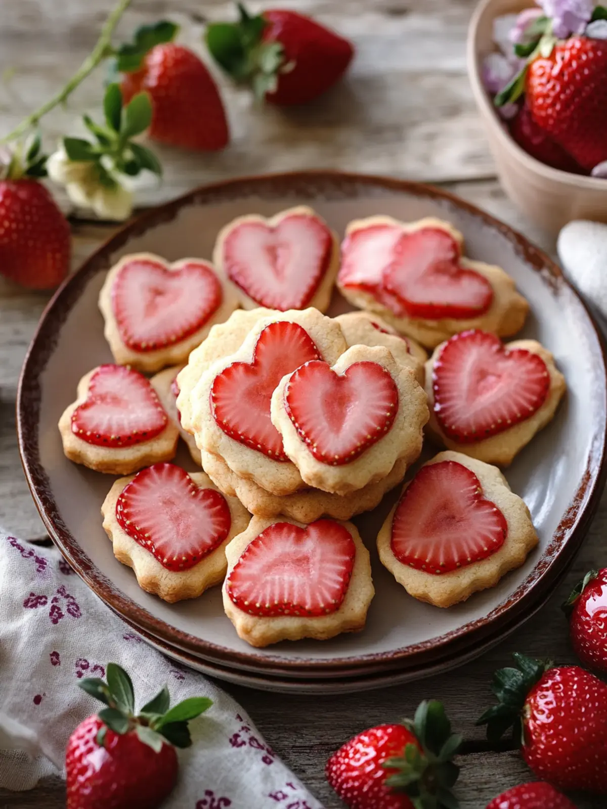 Delicious Strawberry Shortbread Cookies for Sweet Gifting 2 Strawberry Shortbread Cookies