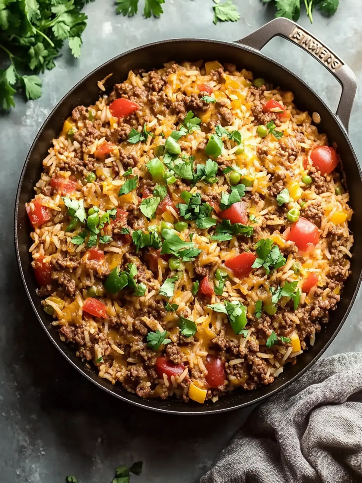 Savory Ground Beef and Rice Skillet: Quick Comfort Food Delight 5 Ground Beef and Rice Skillet