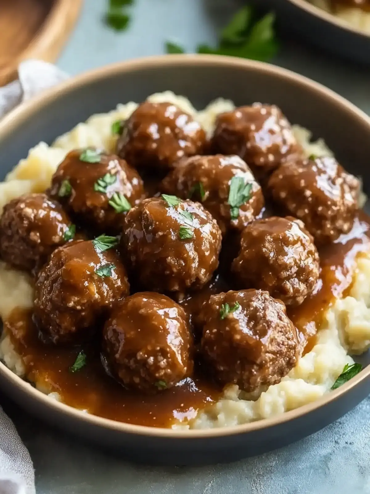 Salisbury Steak Meatballs: Easy Comfort Food for Busy Nights 4 Salisbury Steak Meatballs