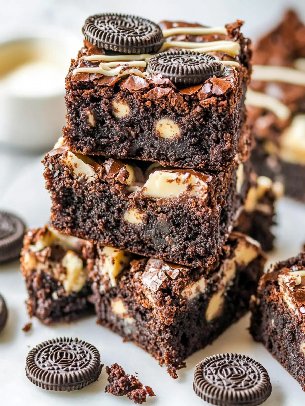 Indulge in Fudgy Oreo Brownies: A Chocolate Lover's Dream 5 Fudgy Oreo Brownies
