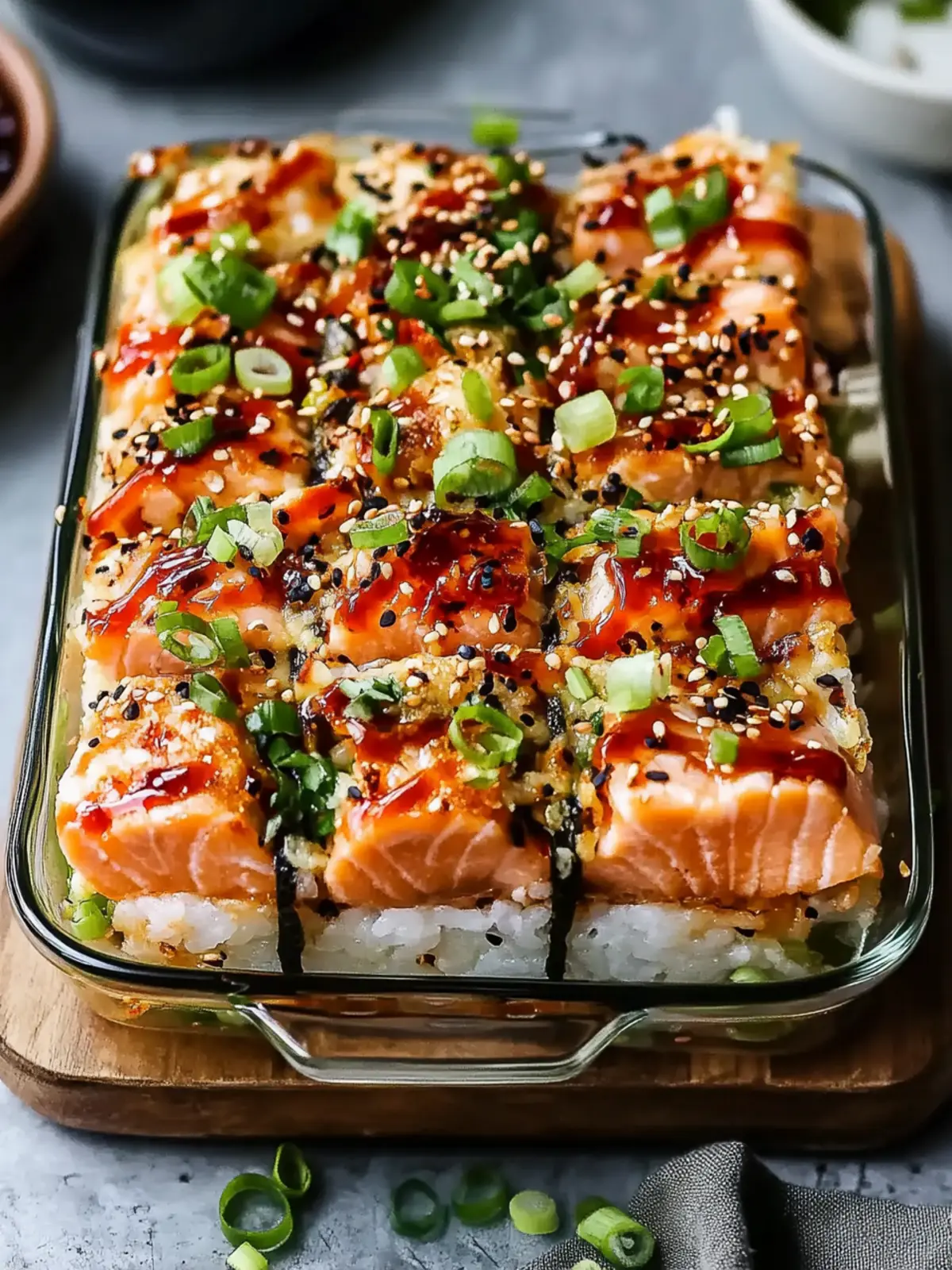 Spicy Salmon Sushi Bake – Your New Weeknight Comfort Food 3 Spicy Salmon Sushi Bake