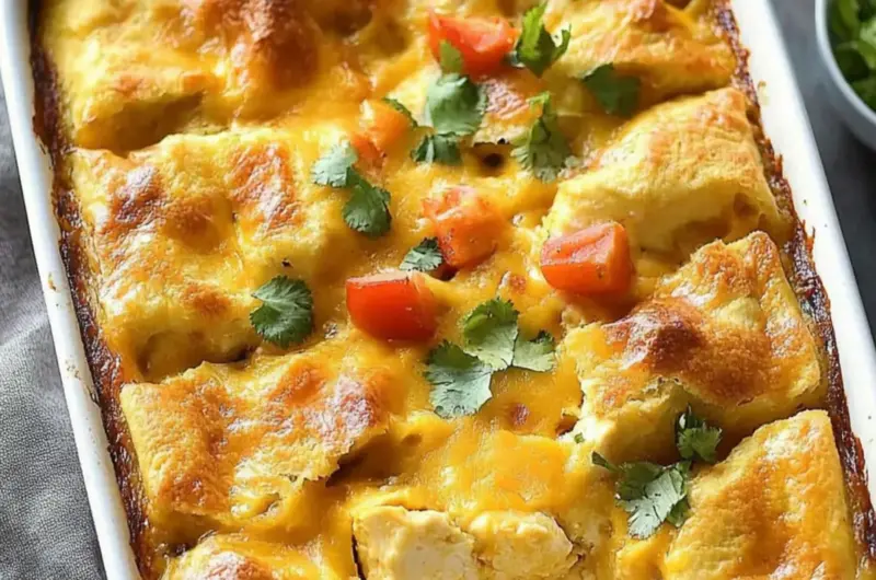 Chicken Chiles Rellenos Strata