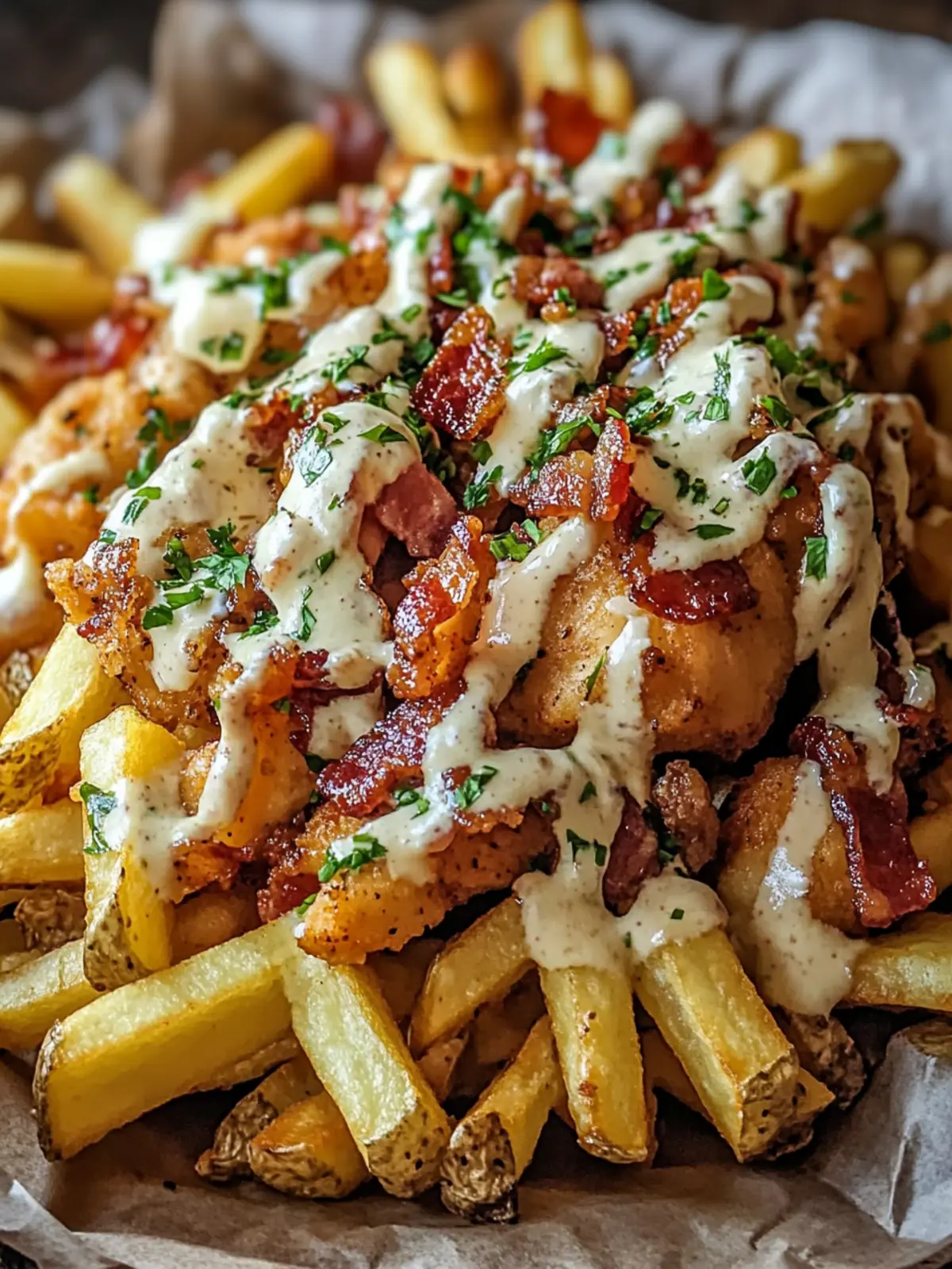 Dirty Chicken and Bacon Loaded Fries That Will Wow Your Guests 5 Dirty Chicken and Bacon Loaded Fries