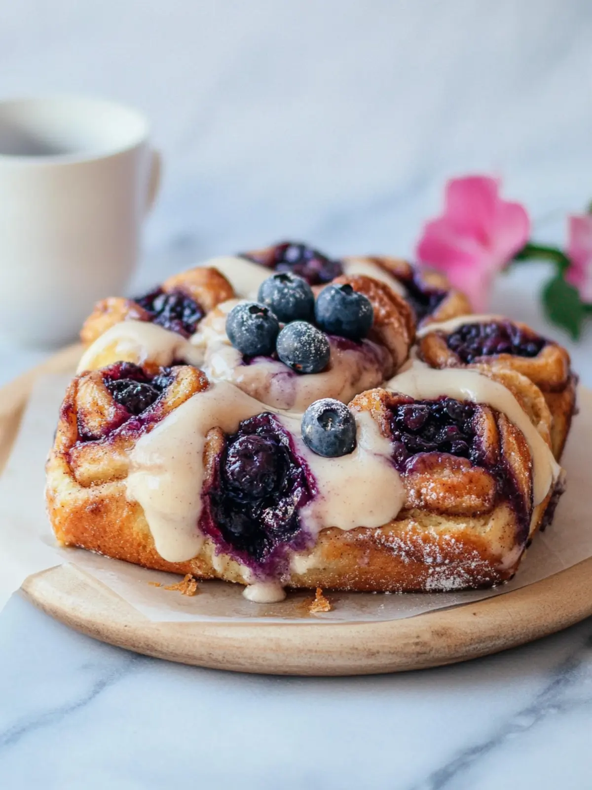Irresistible Blueberry Cinnamon Rolls with Creamy Frosting 4 Blueberry Cinnamon Rolls