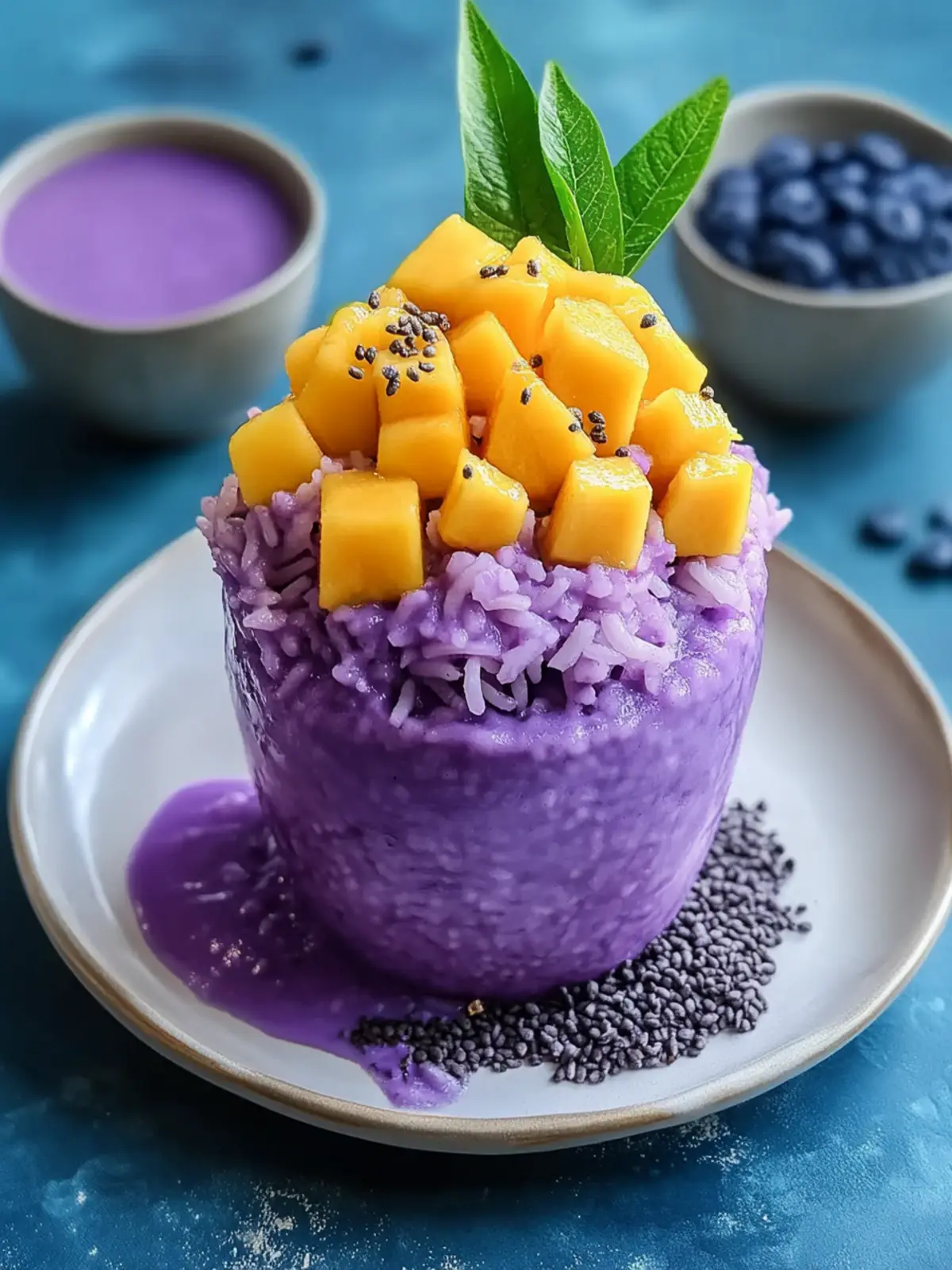 Mango Ube Sticky Rice: A Colorful Tropical Treat for You 4 Mango Ube Sticky Rice