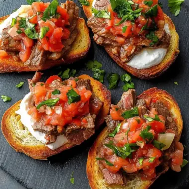 Salsa Steak Garlic Toasts for Ultimate Home-Cooked Bliss 9 Salsa Steak Garlic Toasts