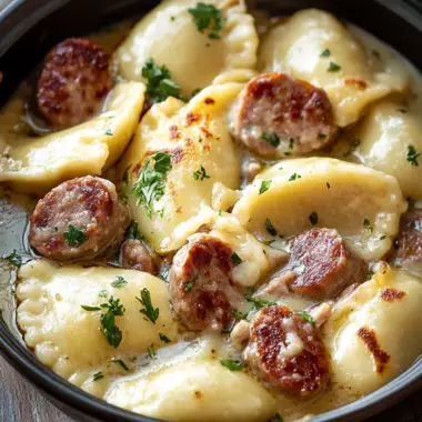 Savory Slow Cooker Sausage and Pierogies for Cozy Nights 9 Slow Cooker Sausage and Pierogies