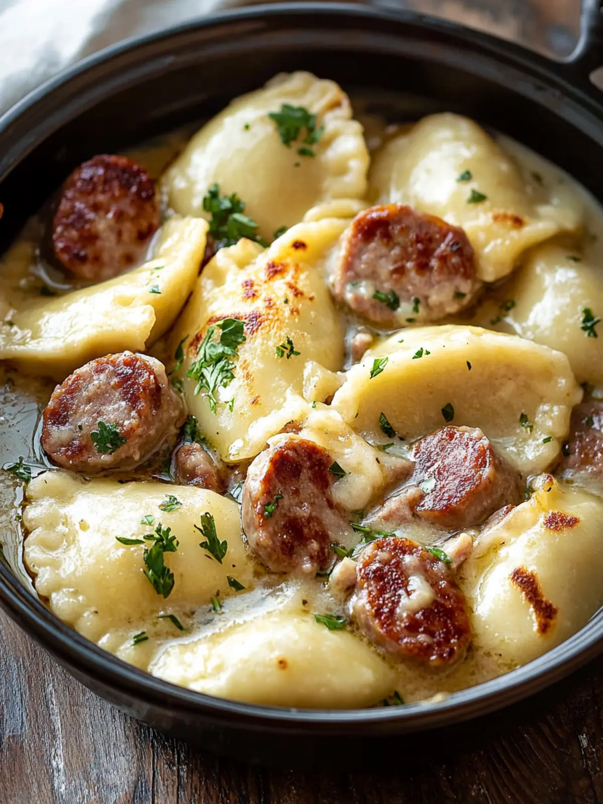 Savory Slow Cooker Sausage and Pierogies for Cozy Nights 5 Slow Cooker Sausage and Pierogies