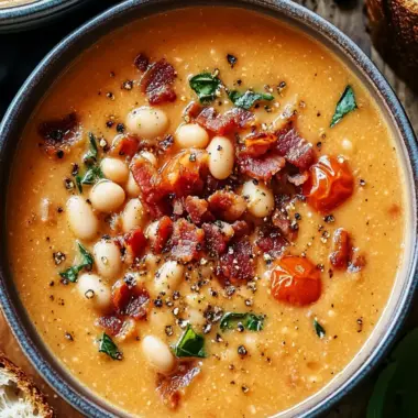 Hearty White Bean & Bacon Tomato Soup for Cozy Nights 9 White Bean & Bacon Tomato Soup