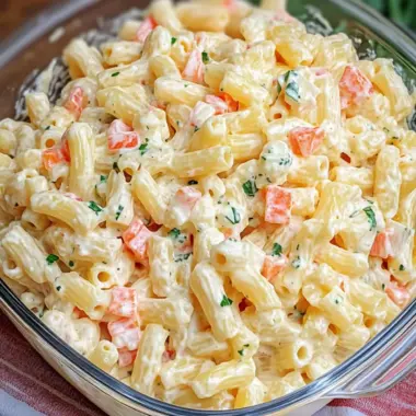 Cheddar Sour Cream Macaroni Salad That Steals the Show 9 Cheddar Sour Cream Macaroni Salad