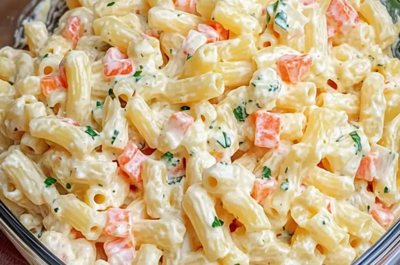 Cheddar Sour Cream Macaroni Salad