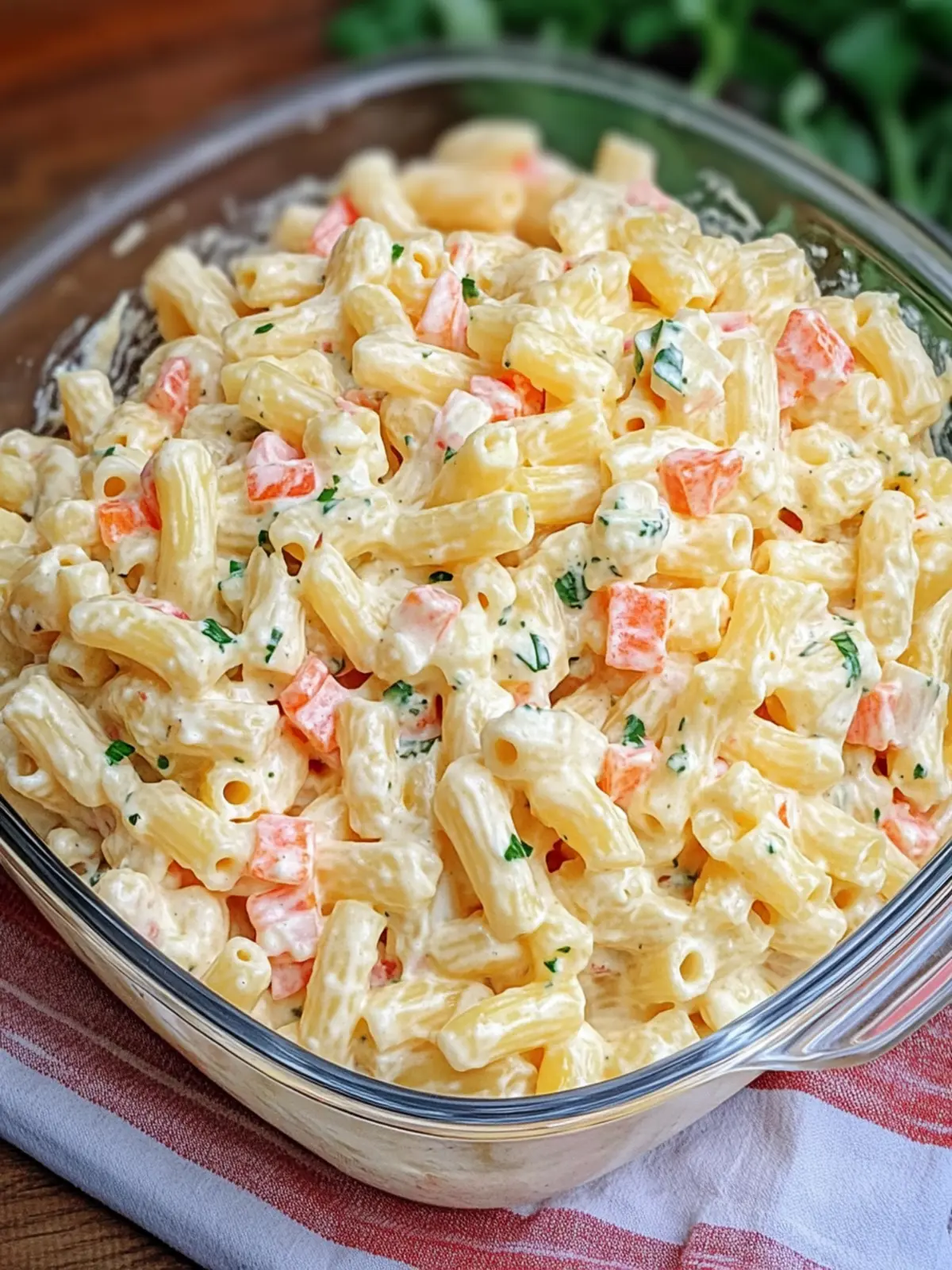 Cheddar Sour Cream Macaroni Salad That Steals the Show 5 Cheddar Sour Cream Macaroni Salad