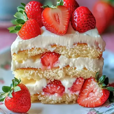 Strawberry Custard Delight Cake: A Creamy Summer Dream 10 Strawberry Custard Delight Cake