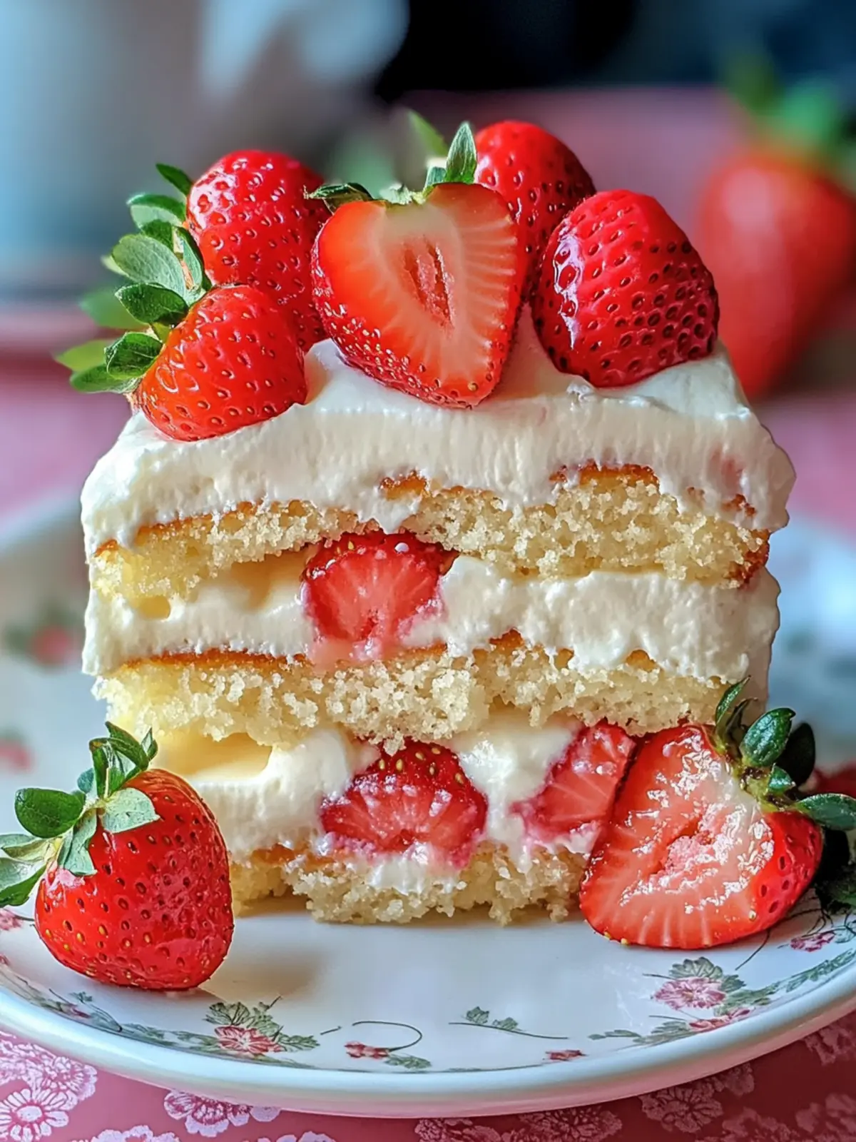Strawberry Custard Delight Cake: A Creamy Summer Dream 5 Strawberry Custard Delight Cake