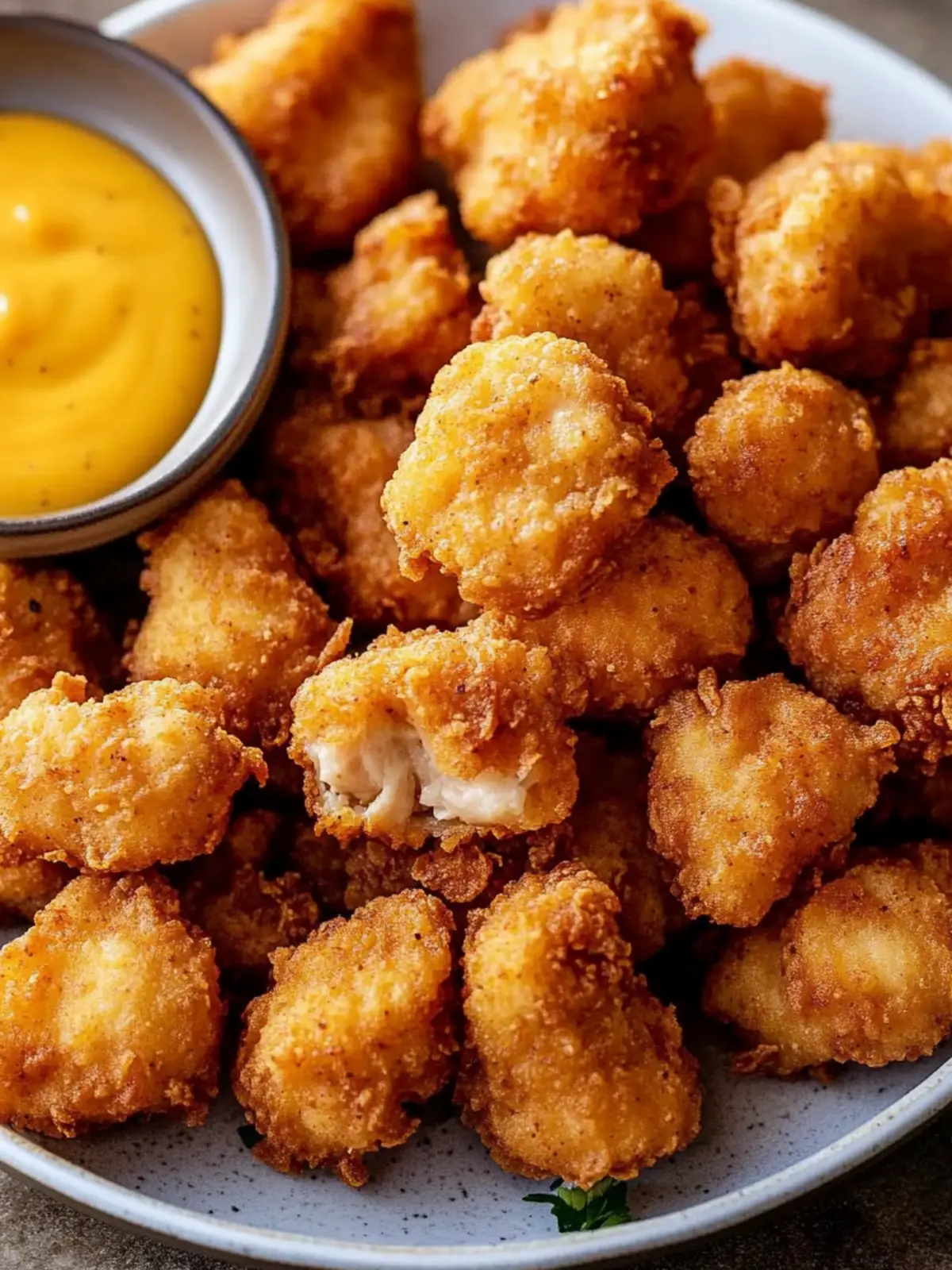 Crispy Chicken Nuggets Marinated in Zesty Pickle Juice 2 Chicken Nuggets