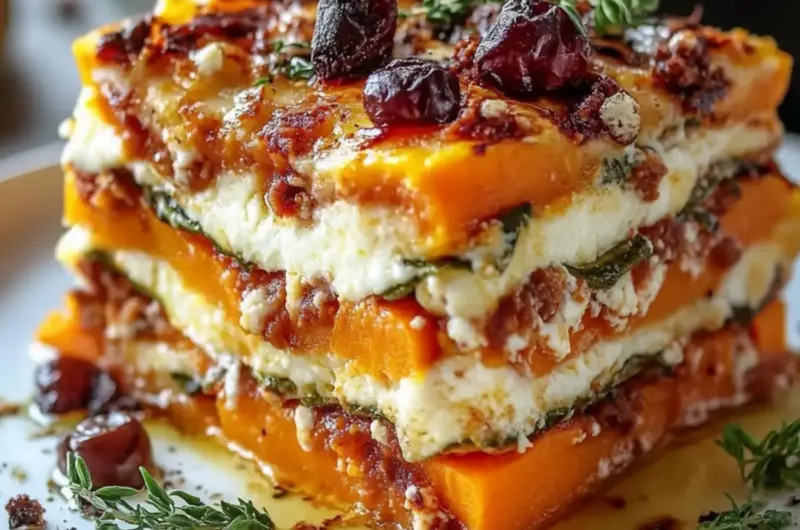 Sweet Potato Butternut Squash Carrot Lasagna
