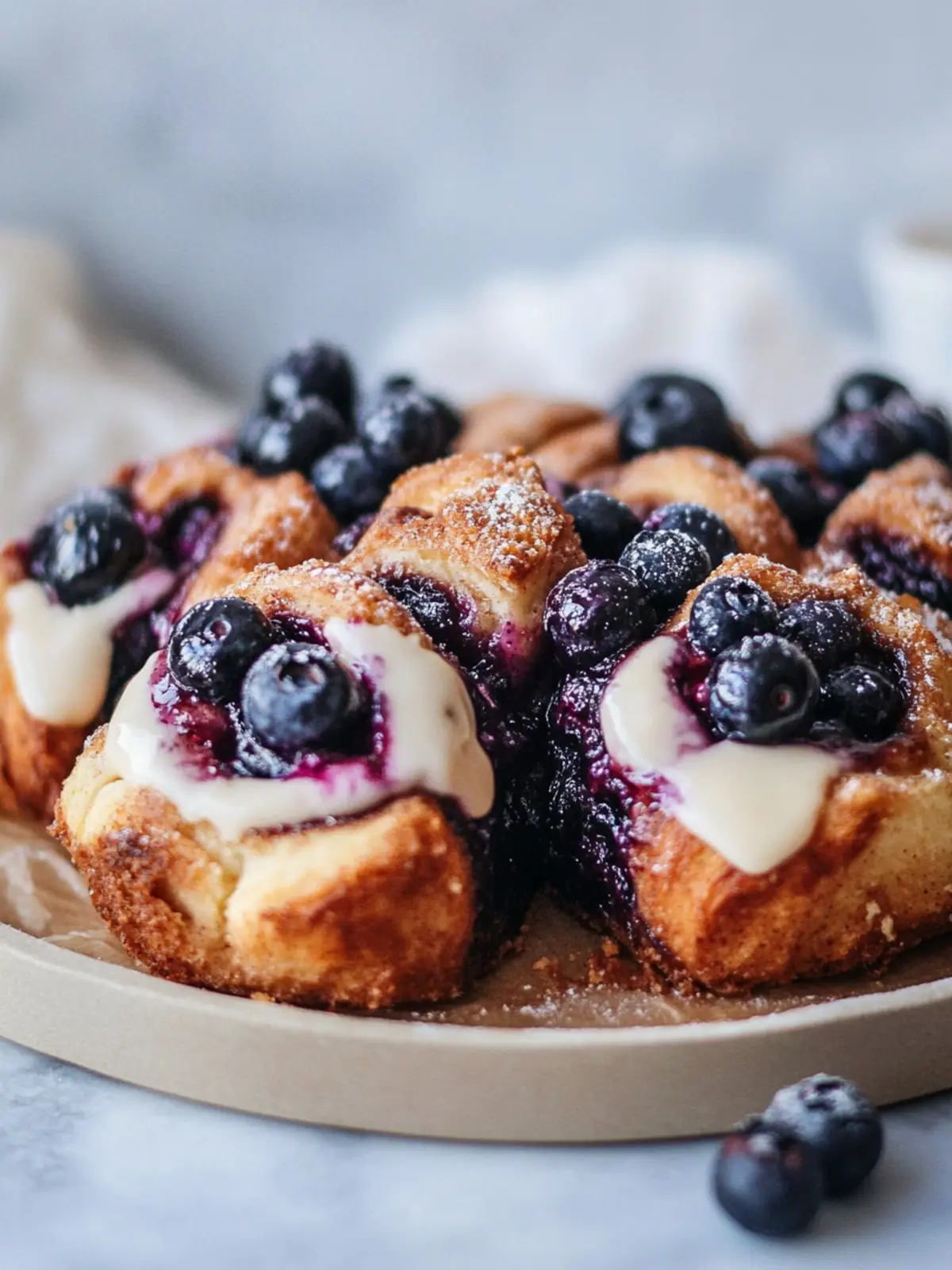 Irresistible Blueberry Cinnamon Rolls with Creamy Frosting 3 Blueberry Cinnamon Rolls