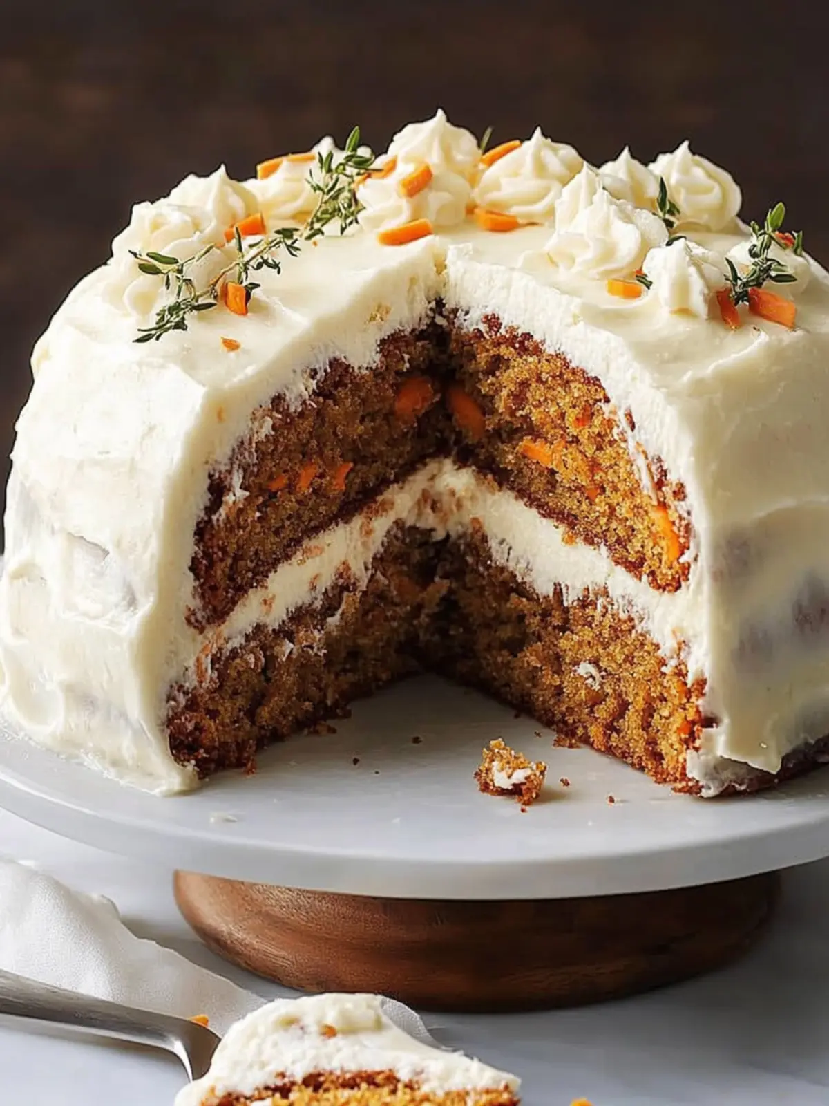 Surprise Carrot Cake with Creamy Filling for Ultimate Indulgence 4 Surprise Carrot Cake