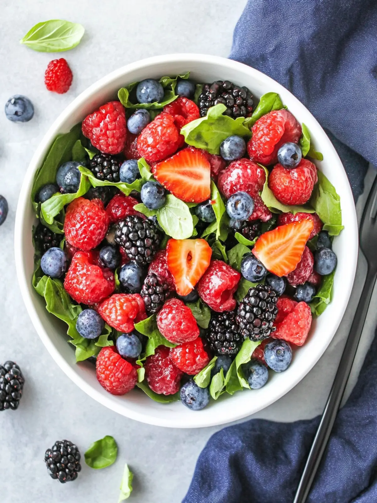 Fresh Mixed Berry Salad with Tangy Vinaigrette Delight 3 Mixed Berry Salad