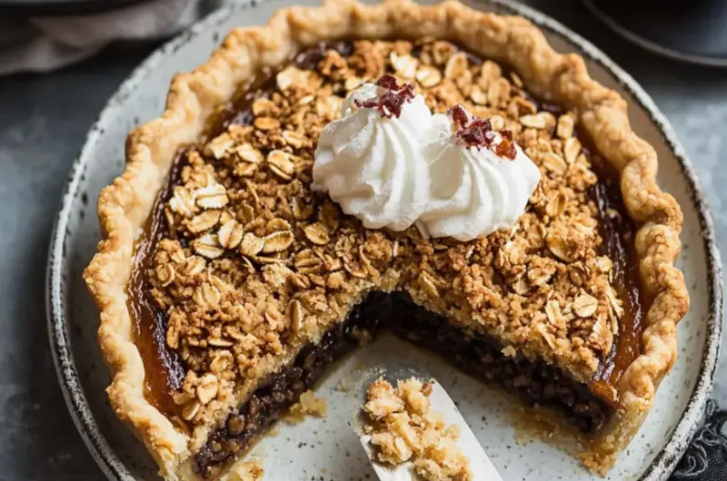 Black Bottom Oatmeal Pie