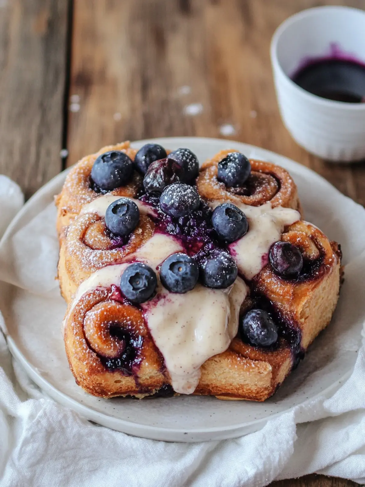 Irresistible Blueberry Cinnamon Rolls with Creamy Frosting 2 Blueberry Cinnamon Rolls