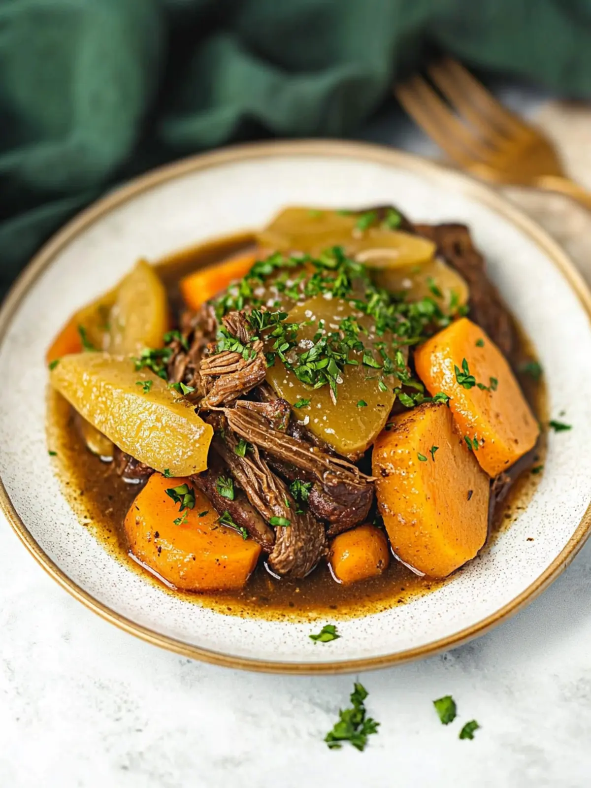 Hearty Slow Cooker Vegan Pot Roast That's Pure Comfort Food 4 Slow Cooker Vegan Pot Roast