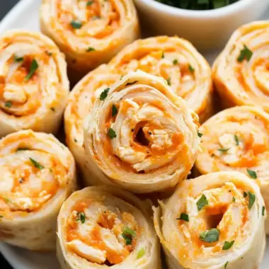 Buffalo Chicken Pinwheels That'll Spice Up Your Party! 10 Buffalo Chicken Pinwheels