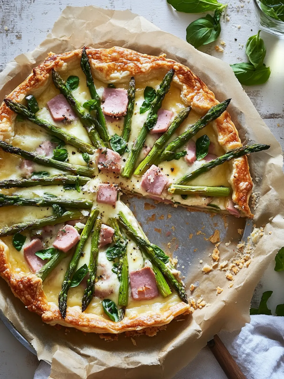 Savory Ham, Asparagus & Gruyère Tart for Cozy Nights 2 Ham, Asparagus & Gruyère Tart