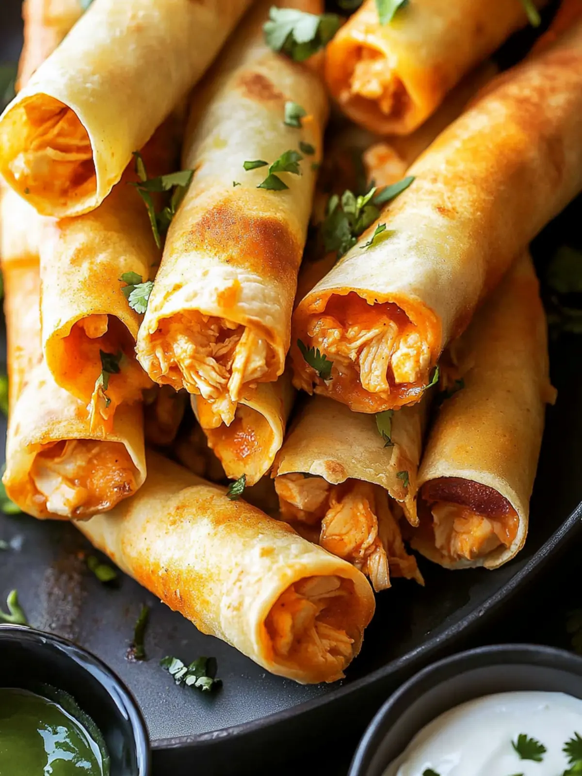 Buffalo Chicken Taquitos: Crispy, Cheesy Game Day Delight 4 Buffalo Chicken Taquitos