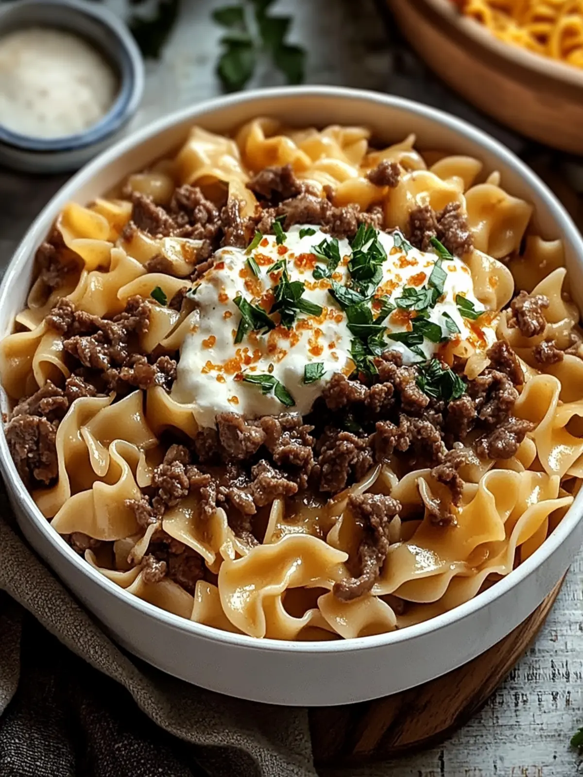 Sour Cream Beef Noodle Casserole: Cozy Comfort in Every Bite 3 Sour Cream Beef Noodle