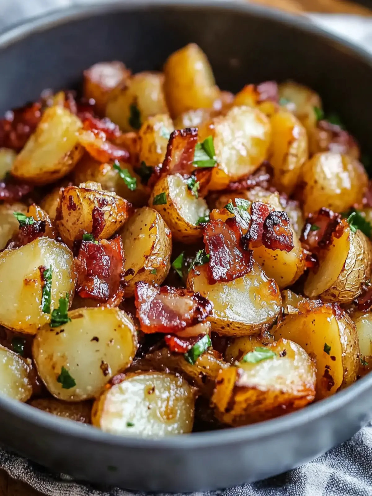 Bacon Honey Roasted Potatoes that Will Steal the Show! 3 Bacon Honey Roasted Potatoes