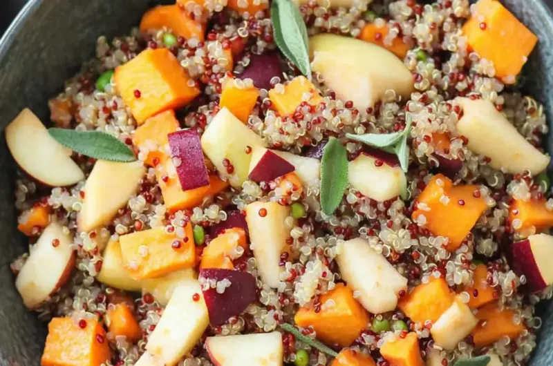 Apple Sweet Potato Quinoa Salad