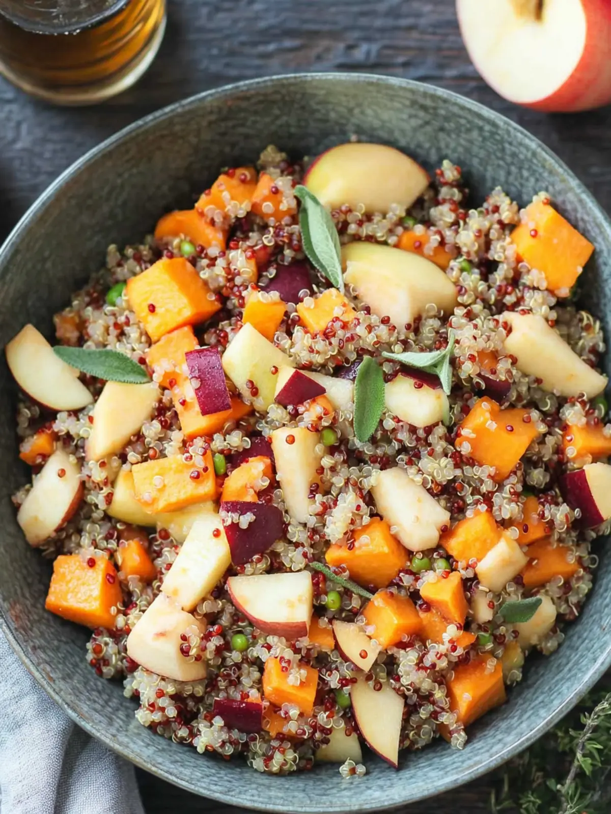 Apple Sweet Potato Quinoa Salad for Healthy Fall Flavor 5 Apple Sweet Potato Quinoa Salad