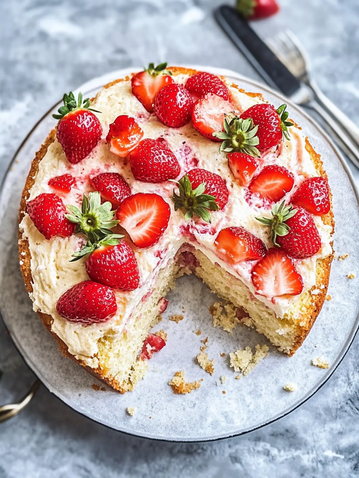Deliciously Simple French Strawberry Cake You’ll Love 3 French Strawberry Cake