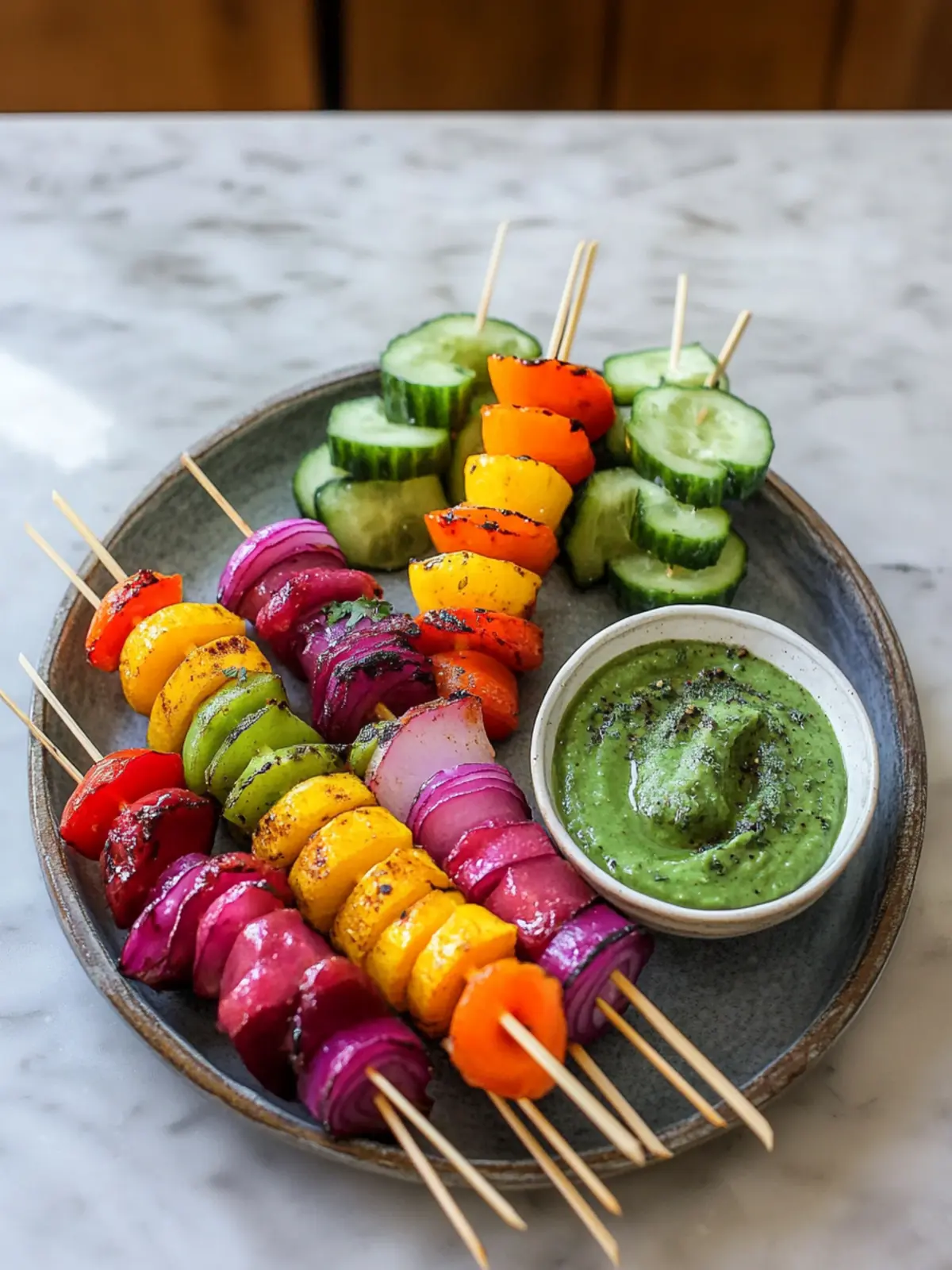 Rainbow Skewers with Two Dreamy Dips for Fresh Flavor Fun 4 Rainbow Skewers with Two Dreamy Dips