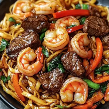 Steak & Shrimp Stir-Fried Noodles: A Flavor-Packed Feast 9 Steak & Shrimp Stir-Fried Noodles