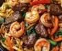 Steak & Shrimp Stir-Fried Noodles: A Flavor-Packed Feast