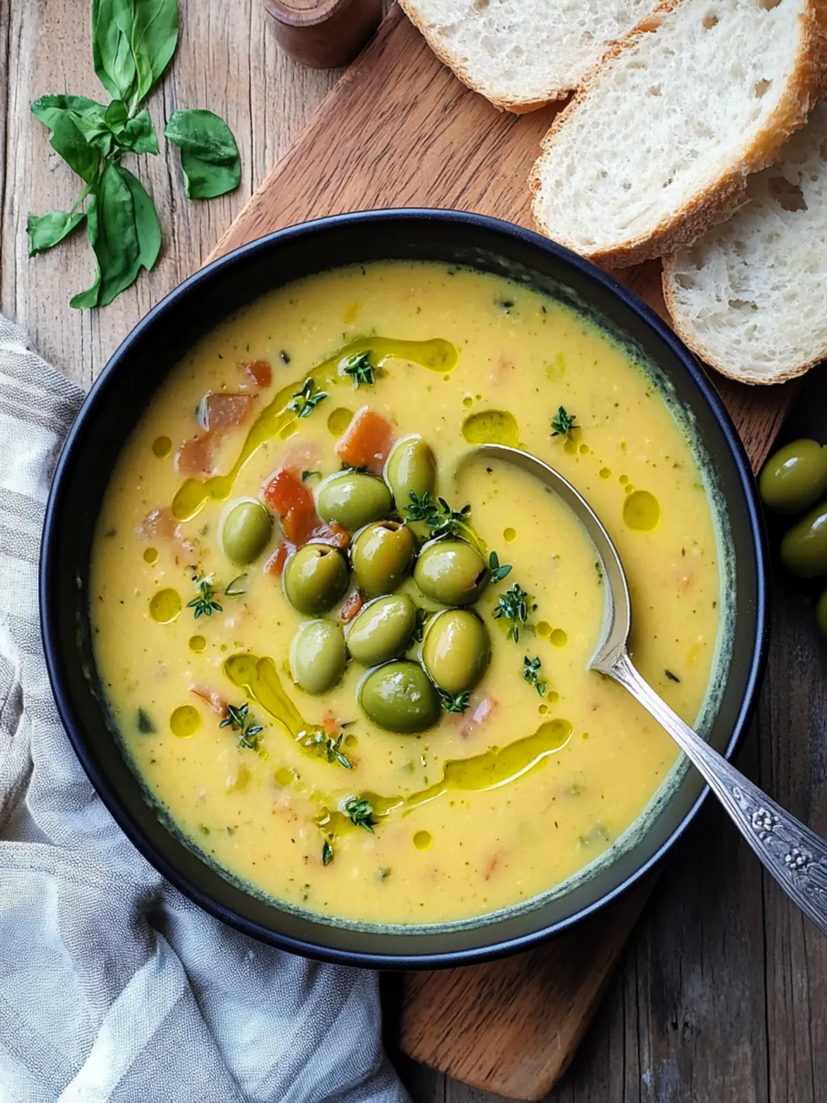Delicious Green Olive Soup for Cozy Nights In 2 Green Olive Soup