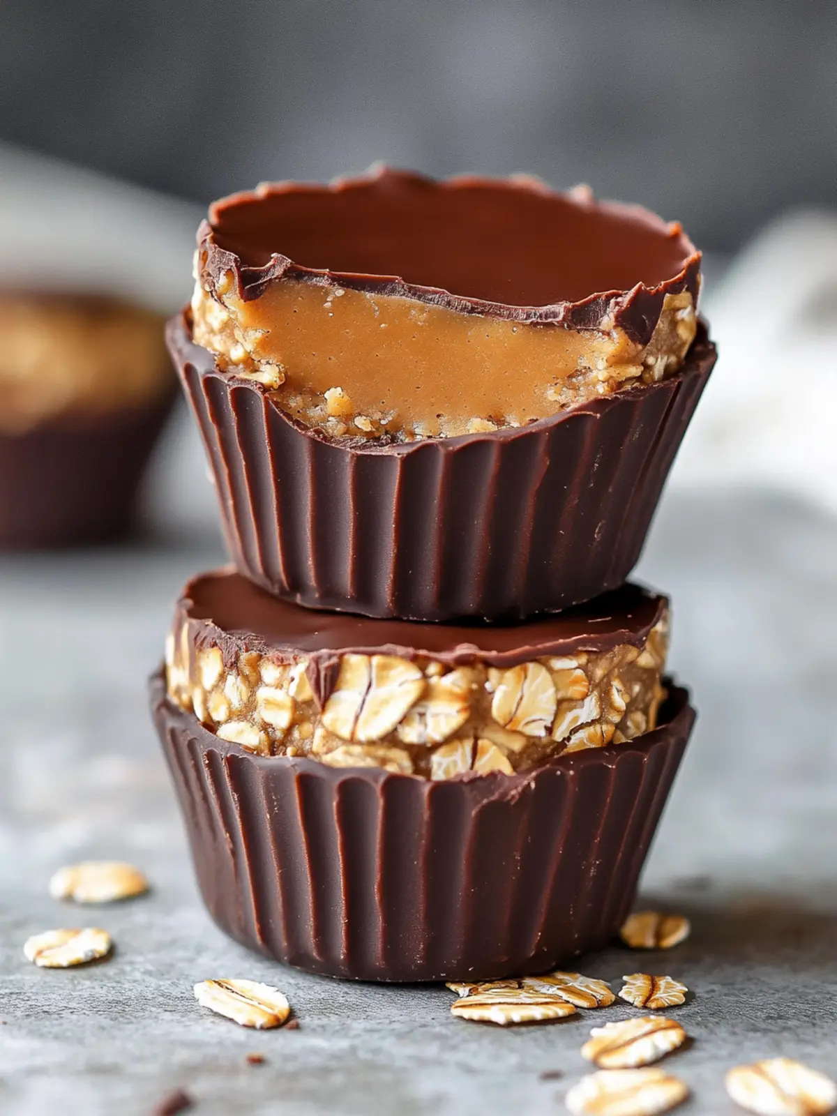Peanut Butter Chocolate Oat Cups: The Ultimate Sweet Treat 2 Peanut Butter Chocolate Oat Cups