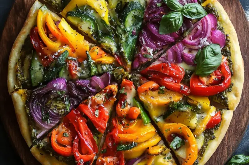 Rainbow Veggie Pizza