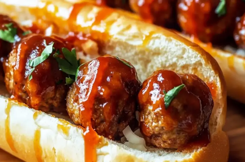 BBQ Meatball Subs