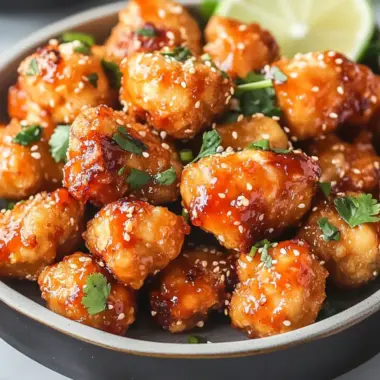 Crispy Thai Chicken Bites in Sweet Chili Bliss 9 Thai Chicken Bites
