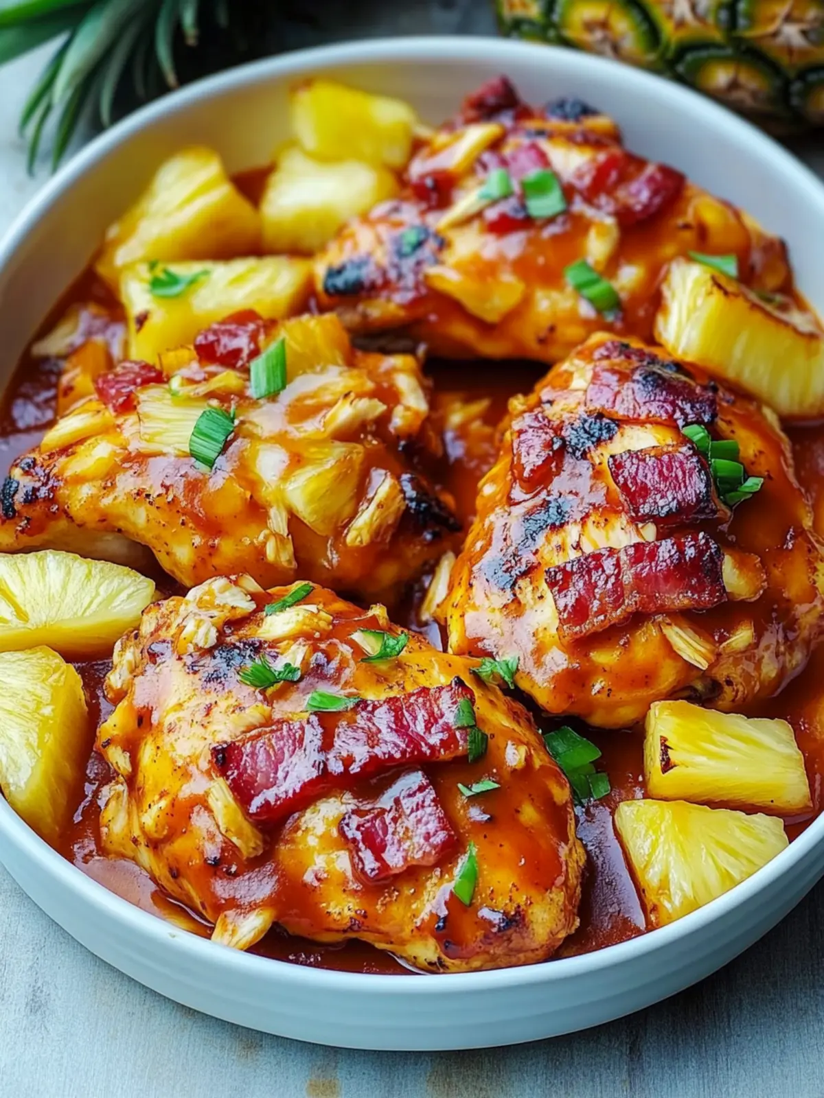 Bacon Pineapple BBQ Chicken: A Sweet and Savory Delight 4 Bacon Pineapple BBQ Chicken