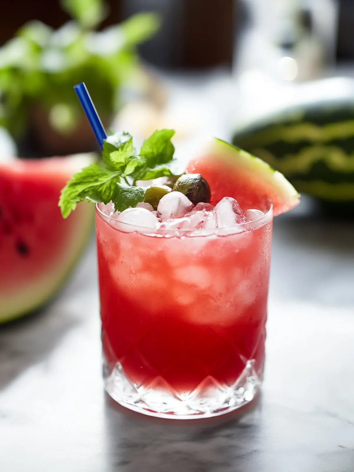 Chill Out with This Hibiscus Watermelon Whiskey Smash 3 Hibiscus Watermelon Whiskey Smash