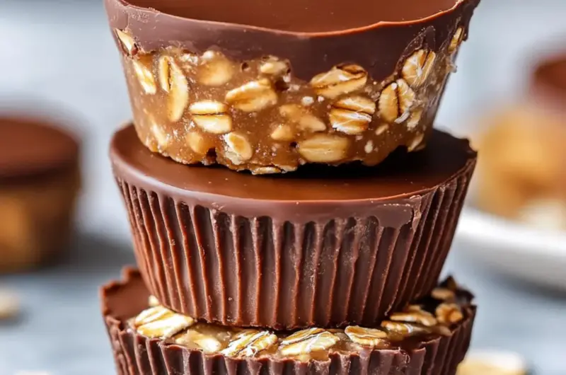 Peanut Butter Chocolate Oat Cups