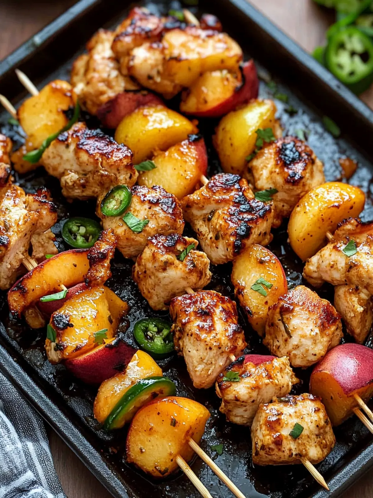 Savor Summer with Easy Jalapeno Peach Chicken Skewers 4 Jalapeno Peach Chicken Skewers