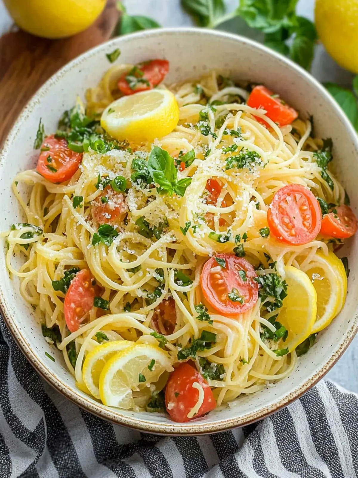 Zesty Lemon Capellini Salad That Dances on Your Palate 2 Lemon Capellini Salad