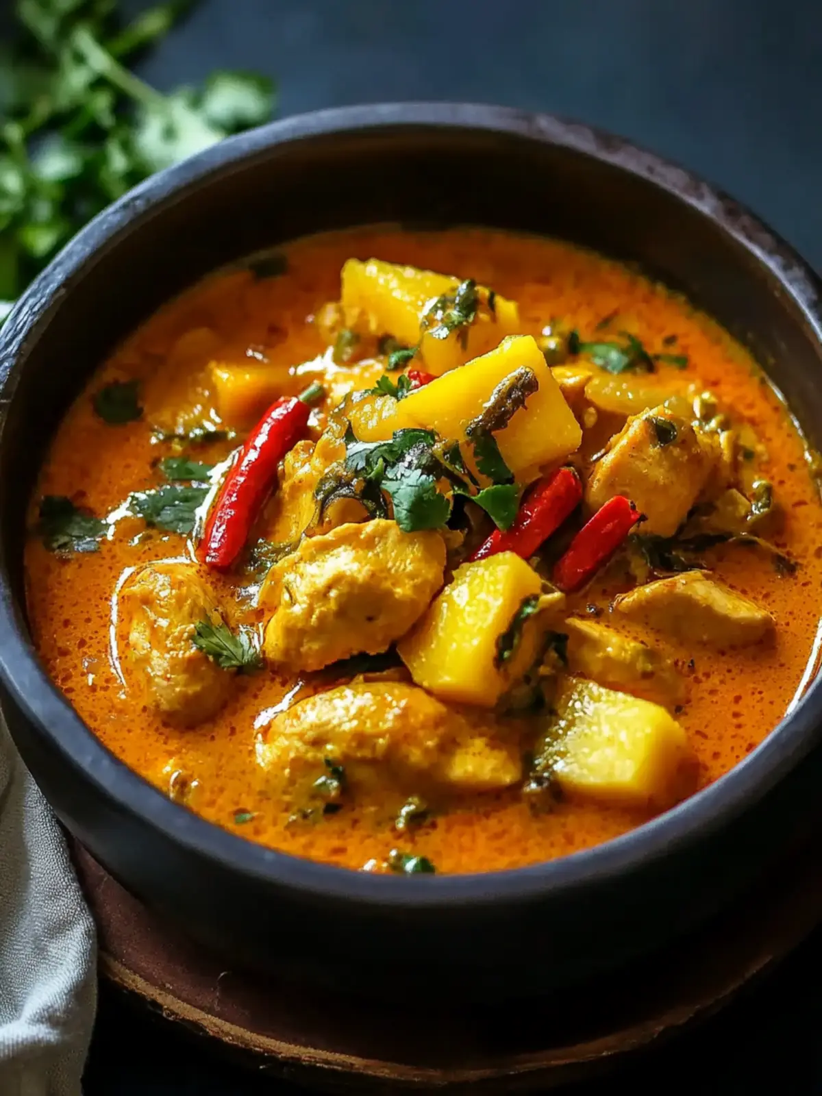 Mango Chicken Curry Bliss: Quick, Creamy, and Irresistible 4 Mango Chicken Curry