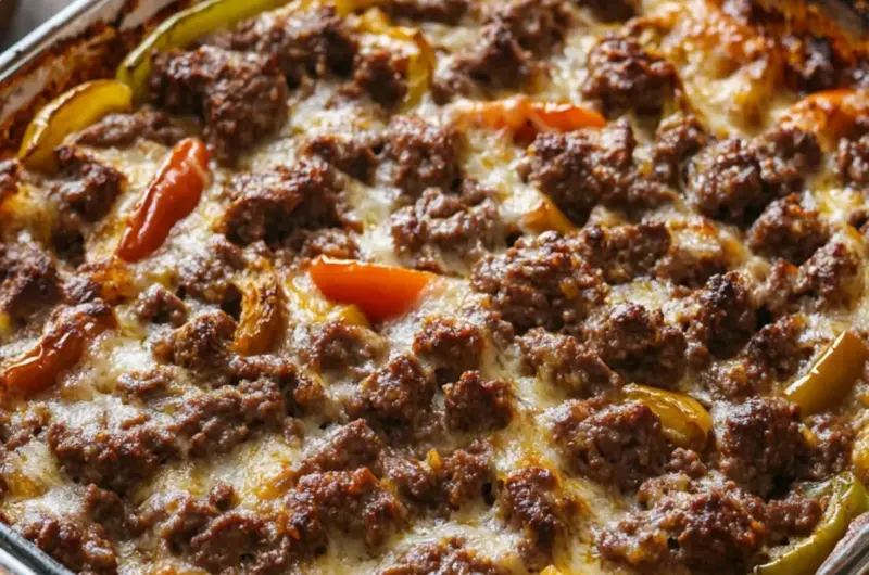Amish Beef and Bell Pepper Bake